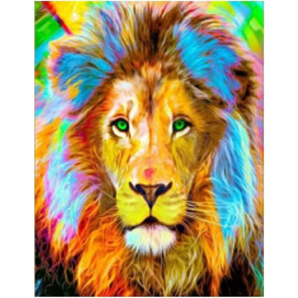 Vikpap W2638 - Pittura Numerica, Tela 30 × 40 Cm - Re Della Savana-image