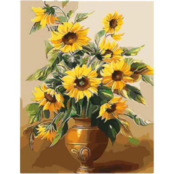 Vikpap W2682 - Pittura Numerica, Tela 30 × 40 Cm - Girasoli-image