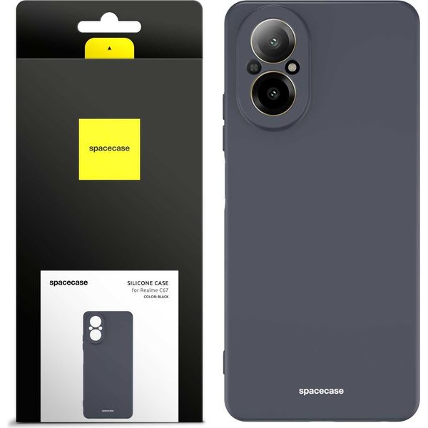 Custodia In Silicone Spacecase Custodia In Silicone Per Realme C67 Nero-image