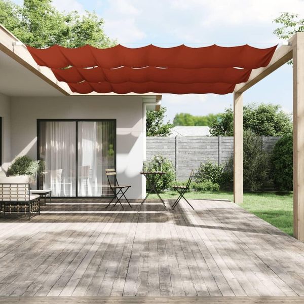 Maison Exclusive - Tenda Da Sole Verticale Terracotta 140X360 Cm Tessuto Oxford-image