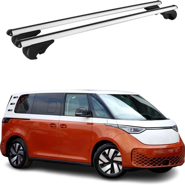 DachträGer GrundtäGer FüR Vw Id. Buzz 2022-2025 75Kg Aluminium Silber 2 Tlg-image