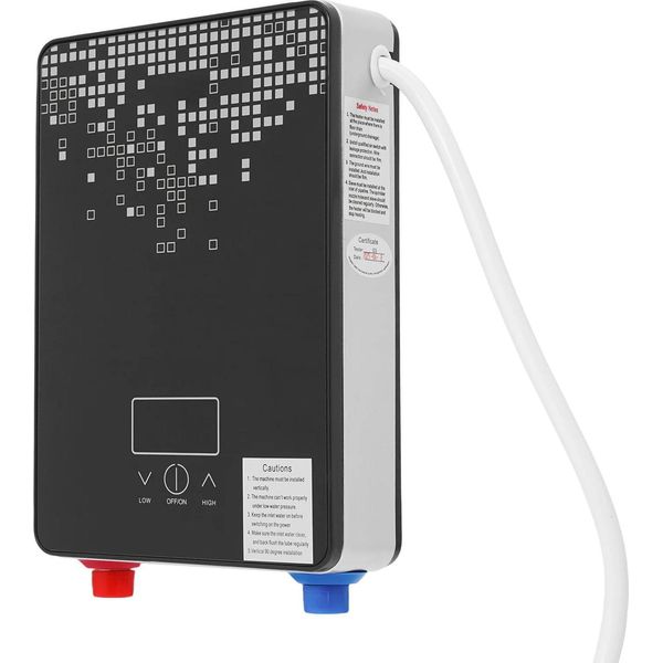 Scaldabagno Elettrico, Display Led, Funzione Di Sicurezza, Nero-image