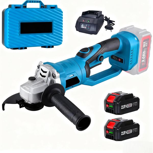 Smerigliatrice Angolare, Design Portatile, Applicazioni Versatili, Set Di 2 Batterie-image