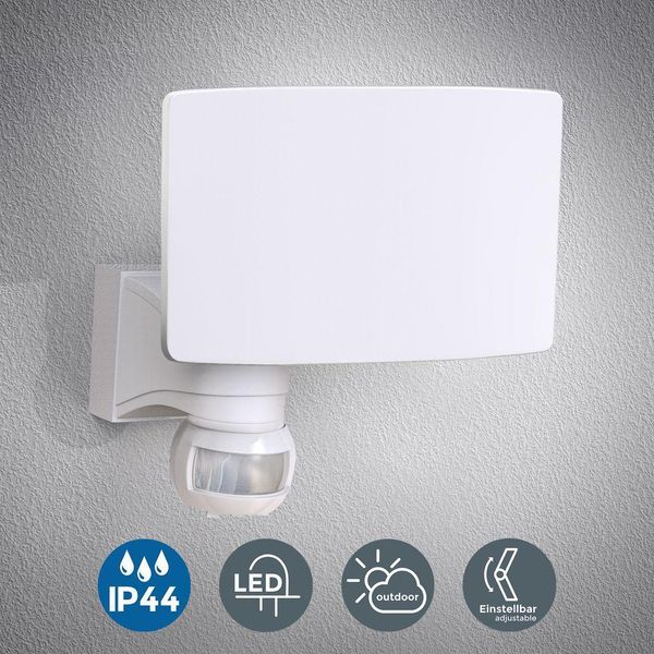 Led Lampada Da Parete Esterna, Lampada Esterna Con Rilevatore Di Movimento, Bianco, 20W Led, 2300Lm, 4000K Bianco Neutro, IP44-image