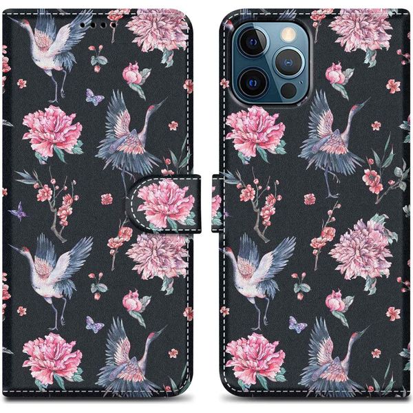 Cadorabo Custodia Protettiva Per Apple Iphone 13 Pro Max Case Design Nero Custodia Per Telefono Cellulare Custodia Protettiva Custodia Magnetica Custodia Cover-image