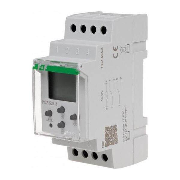 F&F PCZ-526.3 Timer Digitale Astronomico A Due Canali 24V 264V Ac / Dc-image