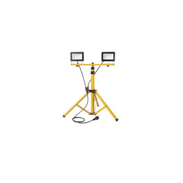 Faretto Led Da Lavoro Con Treppiede Orno Adviti AD-NL-6275, 2X 30W, 4000K, IP65, 2M-image