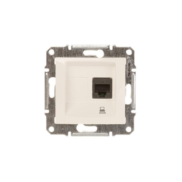 Sedna Presa Singola Per Computer RJ45 Cat.5E Utp Crema SDN4300123-image