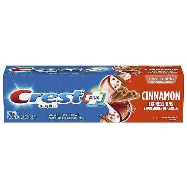 Crest | Dentifricio Sbiancante, Dentifricio Alla Cannella, Dentifricio Con Fluoro, Denti Bianchi, Contro La Carie | Cannella - 153 G-image