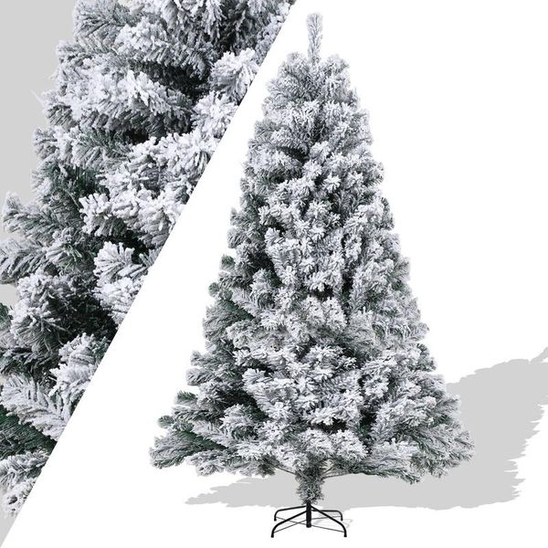 Tolletour 150Cm Albero Di Natale Artificiale Fiocchi Di Neve Bianchi Per La Decorazione Di Natale-image