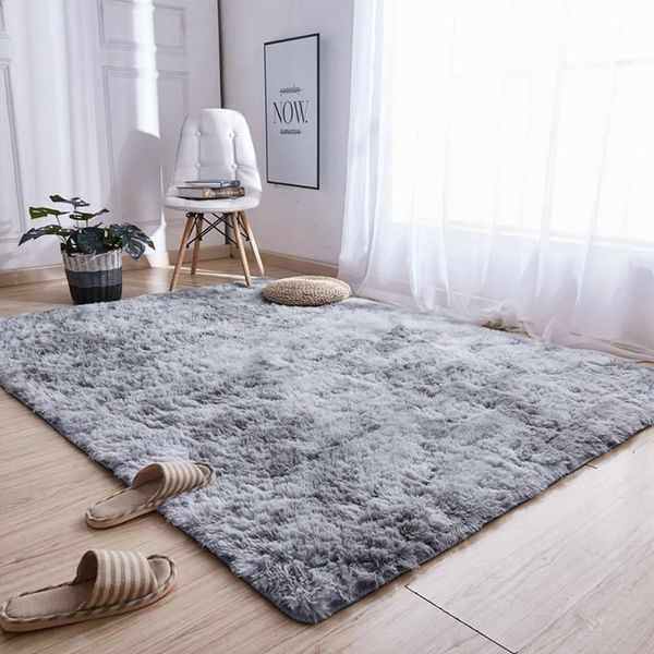 Ombre Shaggy Strado Teppich 60X90 Ombresilver (Hellgrau)-image