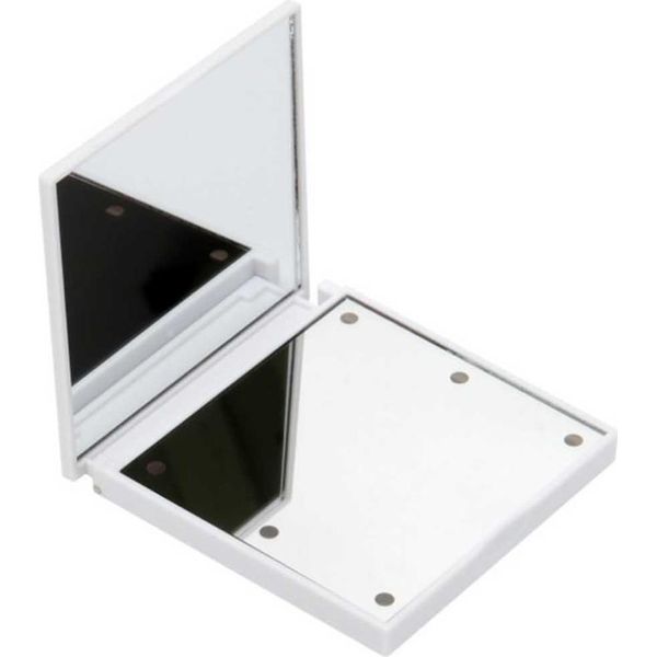 Inf Specchio Per Trucco Led - Pieghevole Con 6 Luci, Portatile Per Viaggio Bianco-image