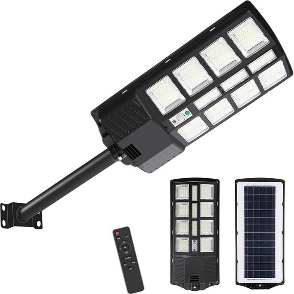 Izrielar 400 Led 4X Lampade Solari Per Esterno Rilevatore Di Movimento IP67 Lampada Solare Lampada Solare 400W Impermeabile Parete Luce Giardino Luci Giardino Luce Esterna-image