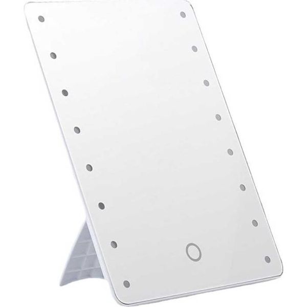 Inf Specchio Per Trucco Led Con Supporto: Touch, Dimmerabile, 3 Luci, 255X185Mm Bianco-image