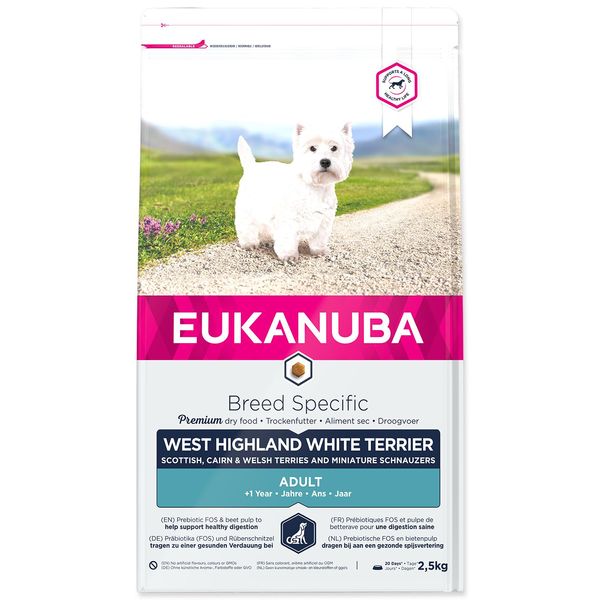 Eukanuba Breed West Highland White Terrier Hundefutter 2,5 Kg-image