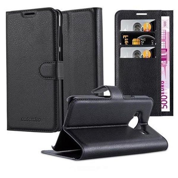 Cadorabo Cover Per Htc One Me Cover Protettiva In Nero Custodia Per Cellulare Cover Chiusura Magnetica-image