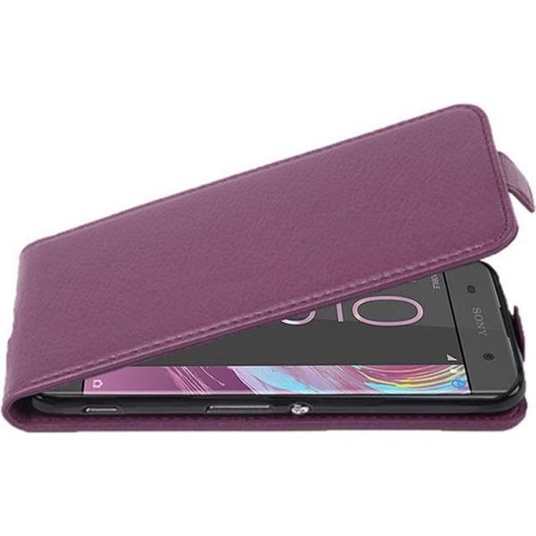 Cadorabo Custodia Protettiva Per Sony Xperia Xa Custodia In Viola Flip Case Telefono Cellulare Custodia Cover-image