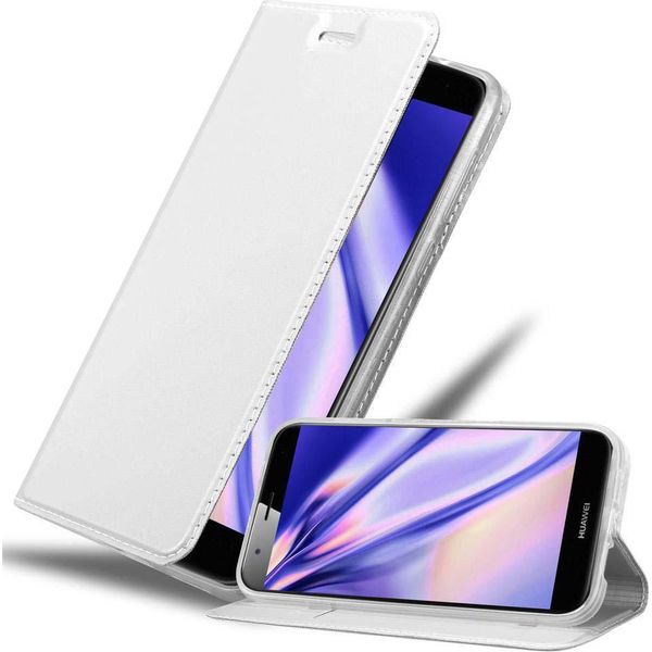 Cadorabo Custodia Per Cellulare Per Huawei Ascend G7 Plus / G8 / GX8 Custodia Protettiva In Argento Cover Etui Book Case Booklet-image