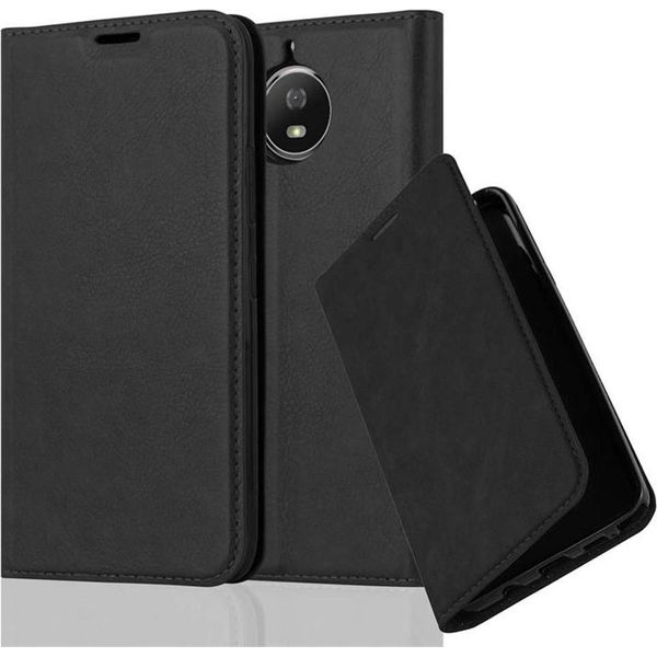 Cadorabo Custodia Per Motorola Moto G5S Cover Protettiva In Nero Custodia Per Cellulare Cover Chiusura Magnetica-image