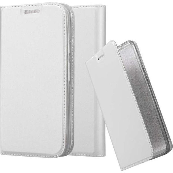 Cadorabo Custodia Per Cellulare Per Motorola Moto G4 Play Custodia Protettiva In Argento Cover Etui Book Case Booklet-image