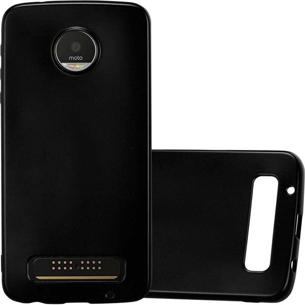 Cadorabo Custodia Protettiva Per Motorola Moto Z Play Custodia In Nero Custodia Per Telefono Cellulare Custodia In Silicone Tpu Custodia Di Copertura-image