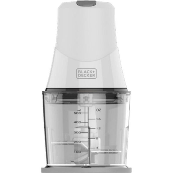 Black & Decker BXCH260E Tritaverdure Elettrico 0,5 L 260 W Trasparente, Bianco-image