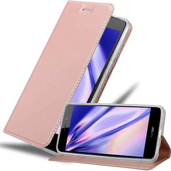 Cadorabo Custodia Per Cellulare Per Honor 5C Custodia Protettiva In Rosa Cover Etui Book Case Booklet-image