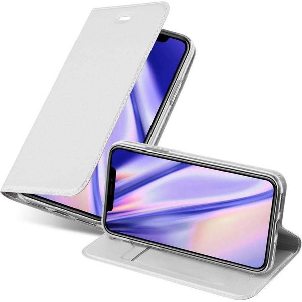 Cadorabo Custodia Per Cellulare Per Apple Iphone Xs Max Custodia Protettiva In Argento Cover Etui Book Case Booklet-image