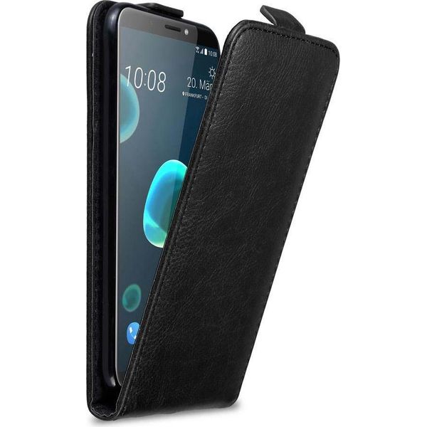 Cadorabo Cover Per Htc Desire 12 Plus Cover Protettiva In Nero Flip Case Custodia Per Telefono Cellulare Case Cover-image