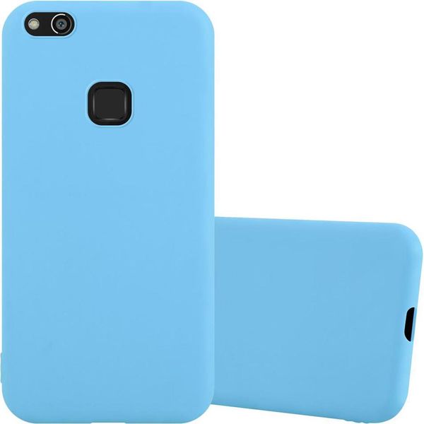 Custodia Cadorabo Per Huawei P10 Lite Custodia Protettiva In Blu Custodia Per Cellulare Tpu Custodia In Silicone Cover-image