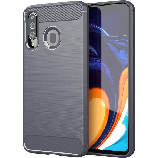 Custodia Cadorabo Per Samsung Galaxy A20S In Tpu Grigio Protettivo Custodia Cover Telefono Cellulare-image