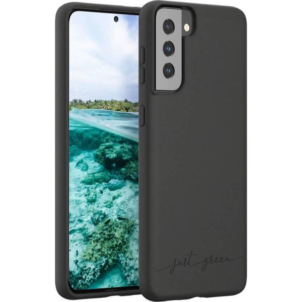 Just Green, Cover Riciclabile Per Samsung Galaxy S21+ 5G Natura, Nero-image