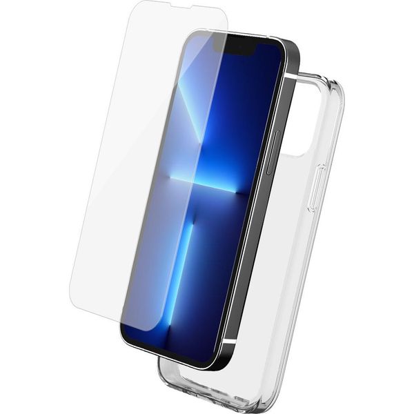 Bigben Connected, Custodia In Tpu Per Apple Iphone 13 Pro Max E Protezione Dello Schermo In Vetro Temperato, Trasparente-image
