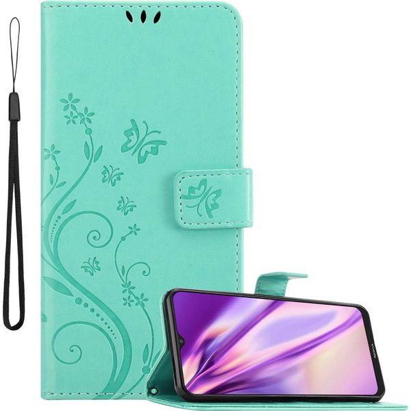 Cadorabo Cover Per Nokia G10 / G20 Cover Protettiva In Turchese Cover Protettiva Cover Per Telefono Cellulare Cover Fiori Custodia Fiore-image