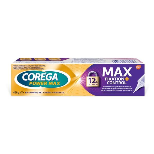Corega Crema Adesiva Per Protesi Dentarie Max Control 40G 1,4 Oz-image