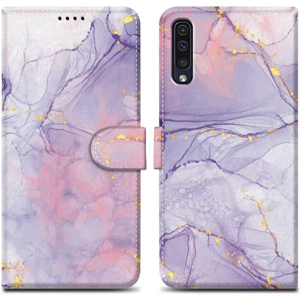 Cadorabo Custodia Protettiva Per Samsung Galaxy A50 4G / A50S / A30S Case Design Viola Custodia Per Telefoni Cellulari Custodia Protettiva Magnetica-image