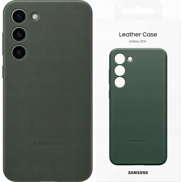 Etui Samsung Ef-Vs916Lg S23+ S916 Zielony/Copertura In Pelle Verde-image