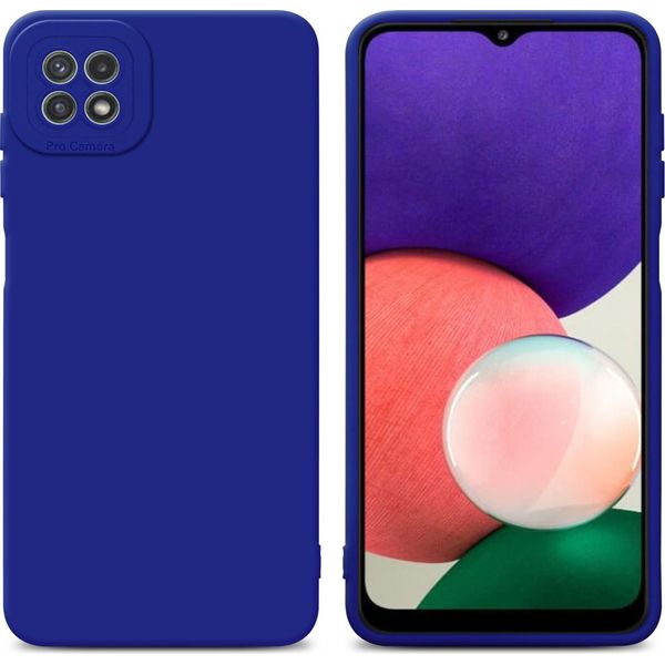 Cadorabo Cover Per Samsung Galaxy A22 5G Cover Protettiva In Tpu Blu Custodia In Silicone Custodia Per Telefono Cellulare-image