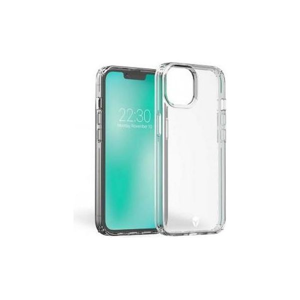 Custodia Force, Cover Per Apple Iphone 13 / 14 Rinforzata Feel Origine Francia, Trasparente-image