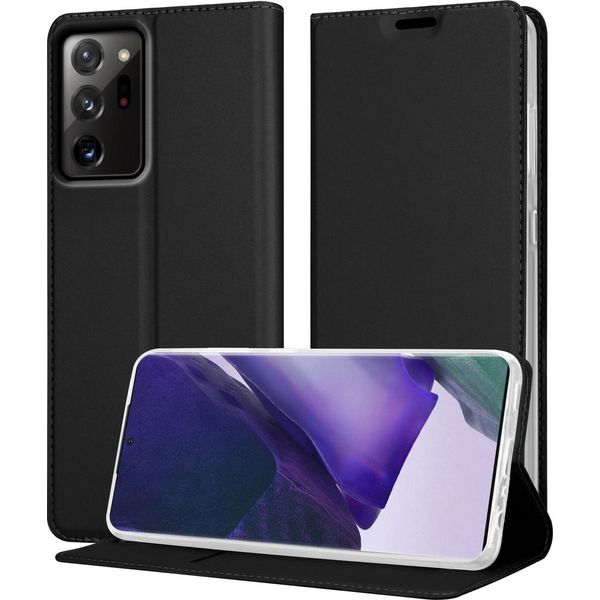 Cadorabo Custodia Per Cellulare Per Samsung Galaxy Note 20 Ultra Custodia Protettiva In Nero Cover Etui Book Case Booklet-image