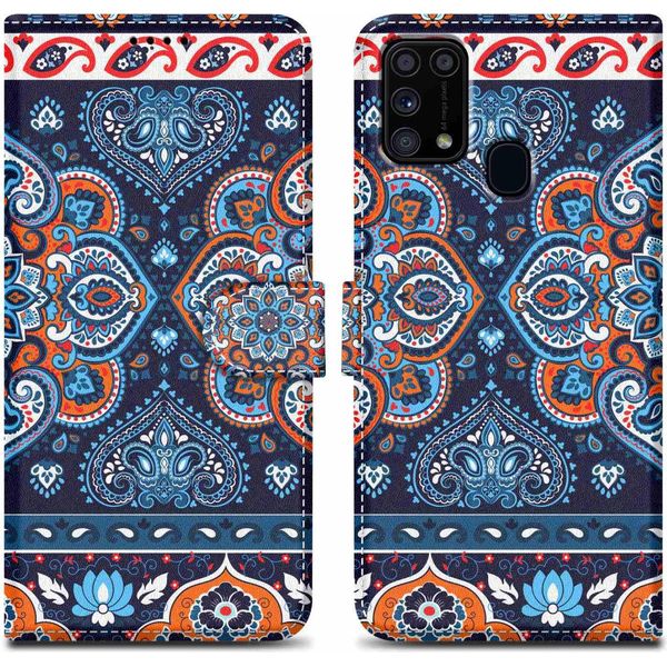 Cadorabo Custodia Protettiva Per Samsung Galaxy M31 Case Design Blu Custodia Del Telefono Cellulare Custodia Protettiva Custodia Magnetica Custodia Cover-image