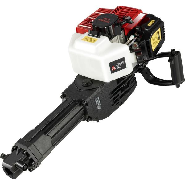 Martello Demolitore A Benzina - Martello Per Calcestruzzo A 2 Tempi - 52 Cm³, 1900 W, 6500 Giri/Min, 20-55 J, 1500 Colpi/Min - Rosso-image
