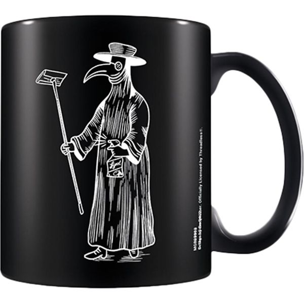 Bodyruiner - Tazza Da Caffè, Medico Epidemico PM4036 (12 Cm X 10,5 Cm X 8,7 Cm) (Nero/Bianco)-image