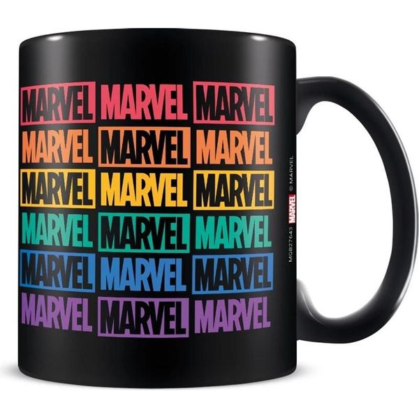 Marvel - Tazza Da Caffè "Pride"", Logo PM5835 (Taglia Unica) (Nero)"-image