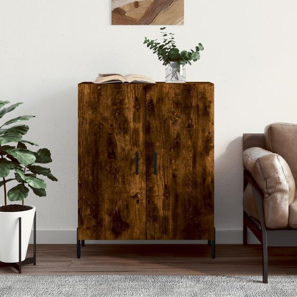 Maison Exclusive - Credenza In Rovere Affumicato 69,5X34X90 Cm Materiale Ligneo-image