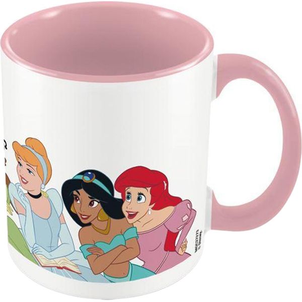 Principessa Disney - Tazza Da Caffè, Personaggi PM9106 (Taglia Unica) (Bianco/Rosa)-image