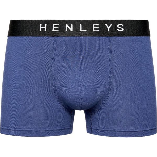 Henleys - Boxer "Inky"" Da Uomo (Confezione Da 3) BG1537 (L) (Blu)"-image
