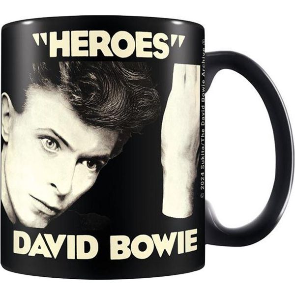 David Bowie - Tazza Da Caffè "Heroes"" PM10961 (Taglia Unica) (Nero)"-image