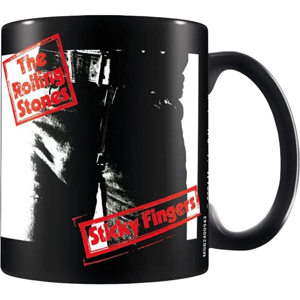 The Rolling Stones - Tazza Da Caffè "Sticky Fingers"", Pod PM11248 (Taglia Unica) (Nero)"-image