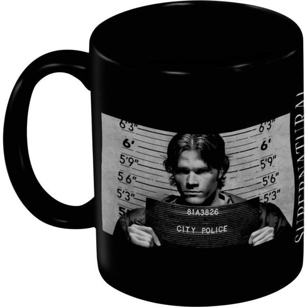 Supernatural - Tazza Da Caffè "Wanted"", 325Ml PM12167 (Taglia Unica) (Nero)"-image